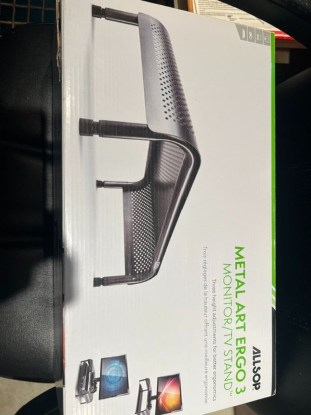 METAL COMPUTER/MONITOR STAND WITH 3 ADJUSTMENTS,NEW, ERGO FOR ART AND COMPUTER